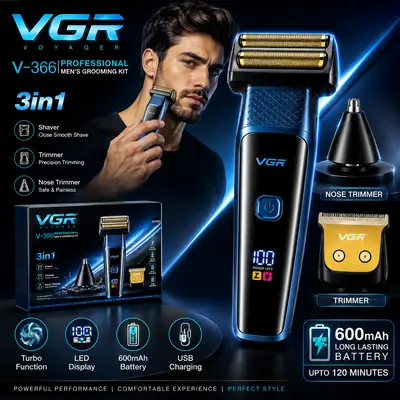 Comfortable Grip and Ergonomics Design Men's Nose & Ear Hair Trimmer 5