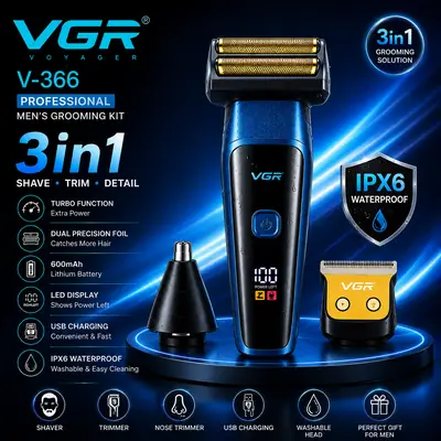 Comfortable Grip and Ergonomics Design Men's Nose & Ear Hair Trimmer 5 thumbnail 2