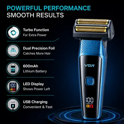 Comfortable Grip and Ergonomics Design Men's Nose & Ear Hair Trimmer 5 thumbnail 4