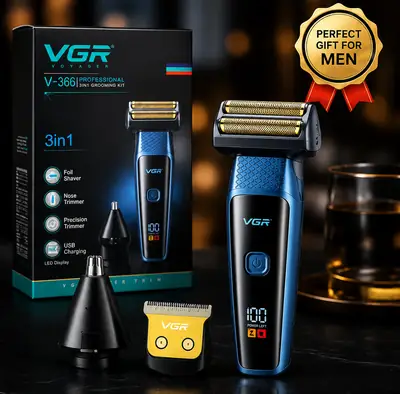 Comfortable Grip and Ergonomics Design Men's Nose & Ear Hair Trimmer 5 thumbnail 7