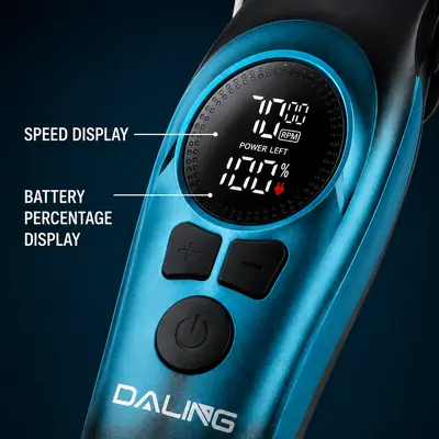 DALING DL-1957 Professional Hair Clipper for Men | Cordless Rechargeable Trimmer | LCD Display | USB Charging | 4 Speed Adjustment thumbnail 3