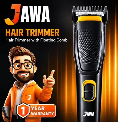 JAWA JW-822 Professional Hair Trimmer with Floating Comb, Stainless Steel Blades, Powerful Motor & Rechargeable Battery thumbnail 2