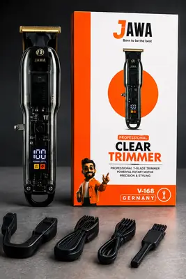 JAWA JW-814 Professional Clear Trimmer for Men – Rechargeable Hair, Beard & Mustache Trimmer with LED Digital Display, Stainless Steel Blade & USB Charging thumbnail 7