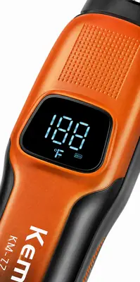 Kemei KM-519A Professional Hair Clipper – LCD Digital Display, 1200mAh Rechargeable Battery, USB Charging & Precision Blade thumbnail 5