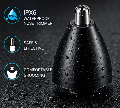 VGR V-949 Professional Hair & Nose Trimmer Set – 1200mAh Lithium Battery, Stainless Steel Blades, IPX6 Waterproof thumbnail 4