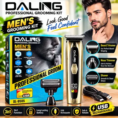DALING DL-9505 Professional Men’s 3-in-1 Grooming Kit
