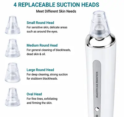 Blueidea Blackhead Remover Vacuum – Electric Facial Pore Cleaner (BLD-2005) thumbnail 5