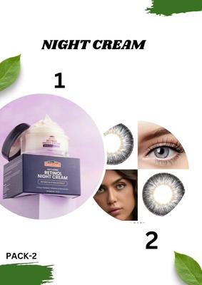 Dual Action Night Cream & Eye Lens for Pakistani Skin