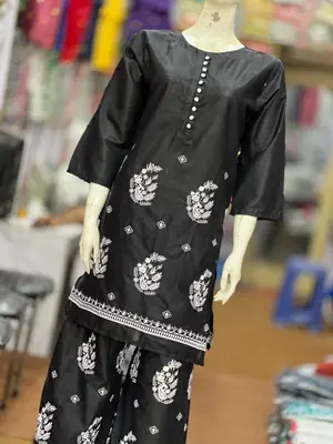 3 Pcs Women's Stitched Cotton Lawn Embroidered Suit thumbnail 4