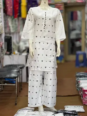 3 Pcs Women's Stitched Cotton Lawn Embroidered Suit thumbnail 4