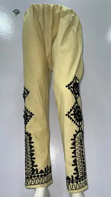 1Pc Women's Stitched Cotton Embroidered Trouser thumbnail 3