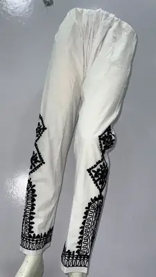 1Pc Women's Stitched Cotton Embroidered Trouser thumbnail 3