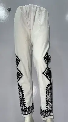 1Pc Women's Stitched Cotton Embroidered Trouser thumbnail 4