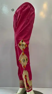 1Pc Women's Stitched Cotton Handmade Embroidered Trouser thumbnail 3