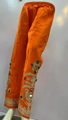 1Pc Women's Stitched Cotton Handmade Embroidered Trouser thumbnail 3