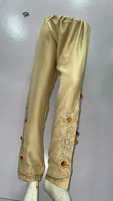1Pc Women's Stitched Cotton Handmade Embroidered Trouser thumbnail 4