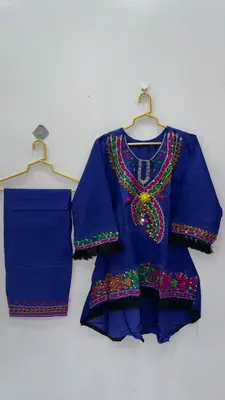 2 Pcs Women's Stitched Lawn Hand Embroidered Co-Ord Set thumbnail 3