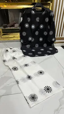 2 Pcs Women's Stitched Cotton Lawn Printed Co-Ord Set Sooraj Print thumbnail 3