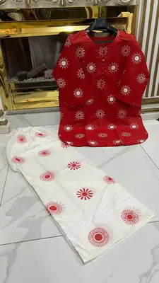2 Pcs Women's Stitched Cotton Lawn Printed Co-Ord Set Sooraj Print thumbnail 3