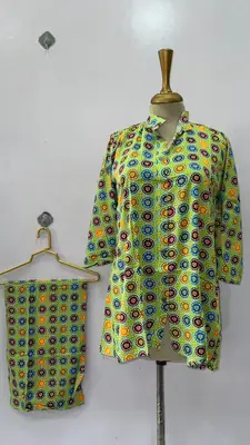 2 Pcs Women's Stitched Linen Printed Co-Ord Set thumbnail 18