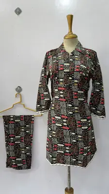 2 Pcs Women's Stitched Linen Printed Shirt And Trouser thumbnail 3