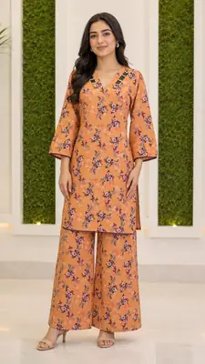 2 Pcs Women's Stitched Bin Saeed Khaddar Dress 