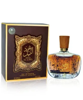 Al Atif Al Hayya Oud Musk Unisex Perfume 100ml Brown Bottle thumbnail 3
