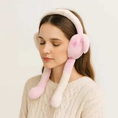 1 Pc Fur Rabit Earmuffs