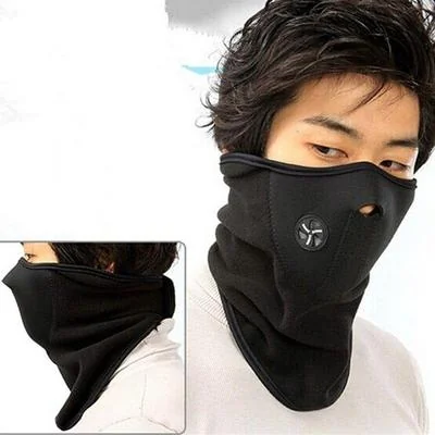 Black Full Face Bike Mask for Men Women Winter Use thumbnail 2