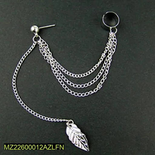 Trendy Silver Earcuffs for Women Party Eid Fashion Jewelry thumbnail 1
