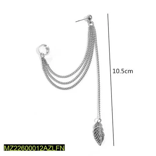 Trendy Silver Earcuffs for Women Party Eid Fashion Jewelry thumbnail 3