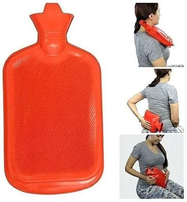 Blue Rubber Hot Water Bottle 355x185cm Leak Proof