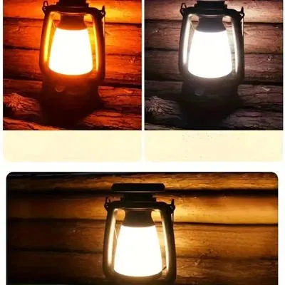 Rechargeable Camping Lantern Black ABS thumbnail 2