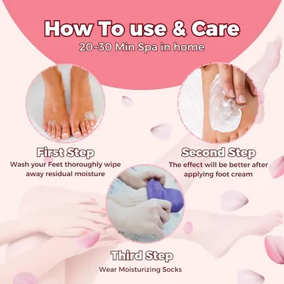 Purple Silicone Anti-Crack Foot Socks for Men Women thumbnail 3