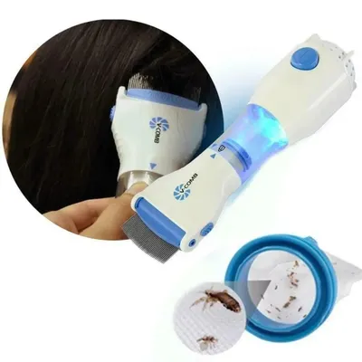 Anti-Bacterial Electric Hair Comb 13g White thumbnail 3
