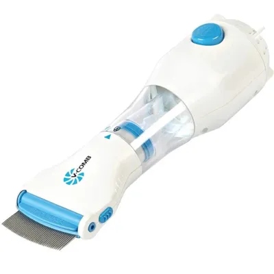 Anti-Bacterial Electric Hair Comb 13g White thumbnail 4