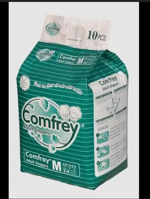 Comfrey Adult Diapers (Size Medium)-1Pack