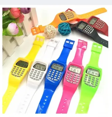 Digital Timer Watch for Boys 6" Multicolor Rubber thumbnail 2