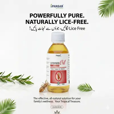 Lice Free Hair Oil | Anti Lice Oil Lice Oil Lice Killer Oil Anti Lice Killing Oil Herbal Anti Lice OiL IPANSAR™ thumbnail 2