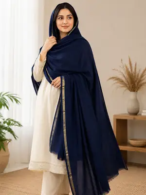 Women's Pashmina Wool Plain Shawl
