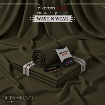 Men’s Unstitched Wash And Wear Plain Suit
