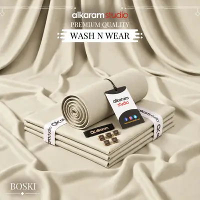 Men’s Unstitched Wash And Wear Plain Suit