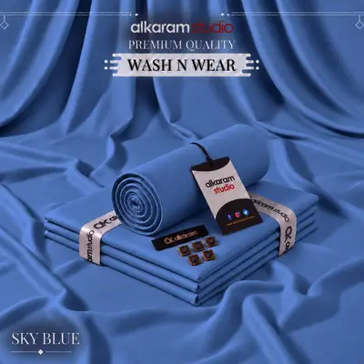 Men’s Unstitched Wash And Wear Plain Suit