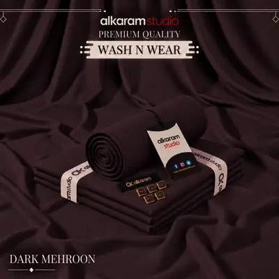 Men’s Unstitched Wash And Wear Plain Suit