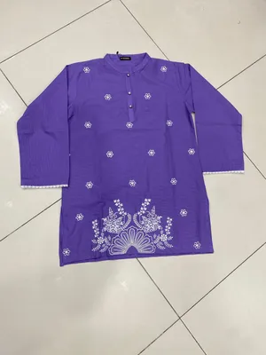 1 Pc Women's Stitched Lawn Striaght Cut Shirt thumbnail 2