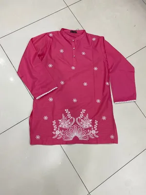 1 Pc Women's Stitched Lawn Striaght Cut Shirt thumbnail 2