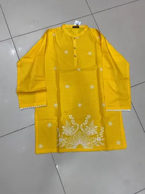 1 Pc Women's Stitched Lawn Striaght Cut Shirt thumbnail 2