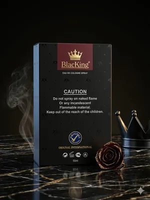 Black King Eau De Cologne Spray 100ml For Men thumbnail 4