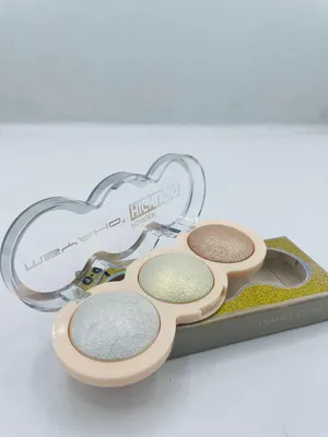 3-in-1 Glitter Highlighter & Powder Palette 250ml Multicolor thumbnail 2