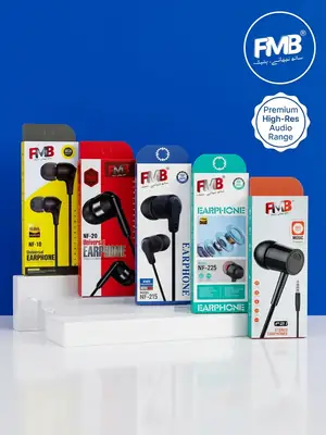 FMB Wired Handsfree / Universal Earphones 3.5mm Jack – Hi-Res Audio, Deep Bass